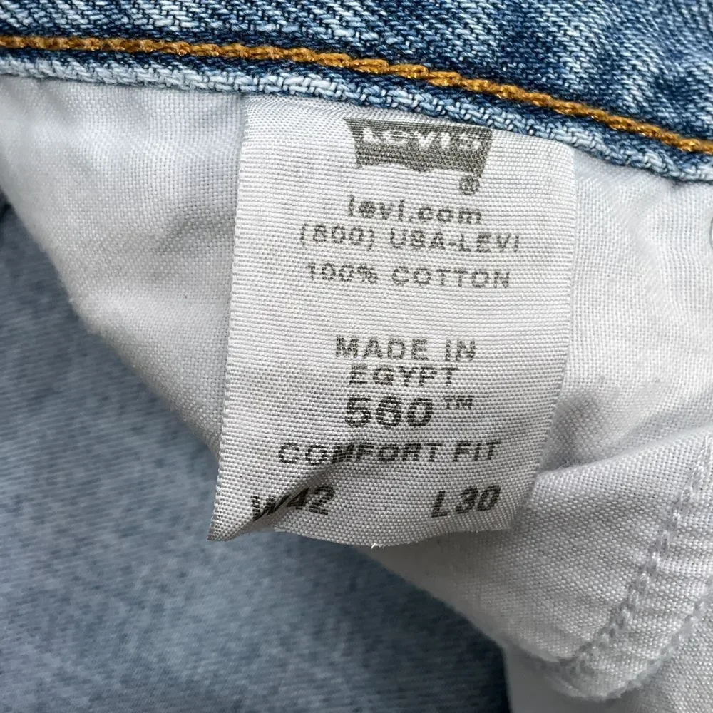 Levis 560 waist measures